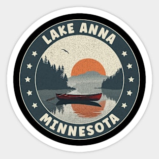 Lake Anna Minnesota Sunset Sticker